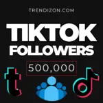 Graphic showing a smartphone screen with the TikTok app open, displaying a profile gaining followers, alongside icons representing follower growth and social media engagement, illustrating the concept of purchasing TikTok followers.